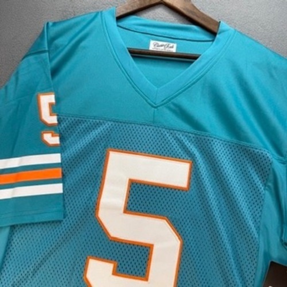 Ace Ventura Classic Reels Ray Finkle Movie Jersey Athletic XXL Teal Stitched NFL